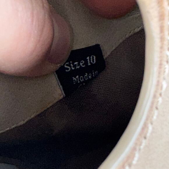 Dolce Vita Jacklyn Tan Leather Booties W/ Ankle Strap Block Heel Women’s 10 US - Picture 8 of 8